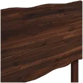 vidaXL Live Edge Hoofdbord ROSTOCK Donkerbruin 135 cm