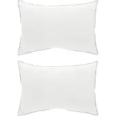vidaXL Hoofdkussen 2 st 60 x 80 cm Australische Wol Wit