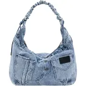 Desigual schoudertas Jackdenim Matsue Shoulder Bag Denim Medium Light Lichtblauw