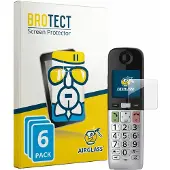 BROTECT Screenprotector 6 Stuks voor Panasonic KX-TGU432 Beschermglas transparant