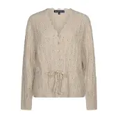 Red Button Vest srb5039 ajour sparkle light sand