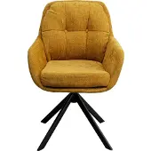 Kare design Draaistoel met armleuningen Molly geel