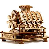 Wooden.City Houten 3D V8 Motor Model Bouwpakket - Wooden.City