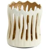 Light & Living Waxinelichthouder Tivoli Ø11x13 crème+goud