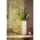 Zusss Vase Ceramic Matt Heart Keramiek White / Gold
