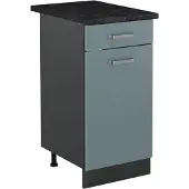 Vicco Keukenonderkast R-Line Blauw-grijs/Antraciet 40 cm antraciet werkblad, Model 61062