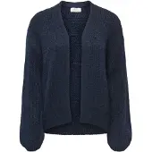 JDY Gebreid vest 'JDYDINEA' donkerblauw