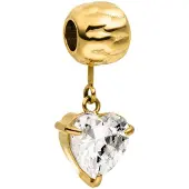 Purelei Hangers 'White Heart' goud / transparant