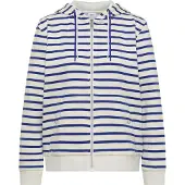 Cecil Sweatvest blauw / wit
