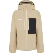 Mammut - Ski jassen - Stoney HS Hooded Jacket Men Sablun Black voor Unisex - Maat L - Beige