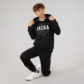 Jack & Jones Jongens Mickey Sweatshirt En Joggers Trainingspak Zwart
