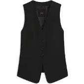 BOSS Gilet van stretchcrêpe Maat 32