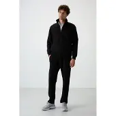 Tommy Life Heren gebreide fleece sweatshirt en broek set