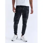 Tommy Life Heren Camouflage Slim Fit Joggingbroek