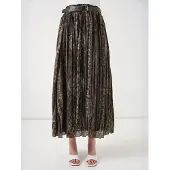 Big Dart Hoge Taille Paisley Midi A-Lijn Rok