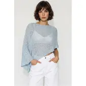 Bianco Dames Gebreid Cut-Out Strandovergooi