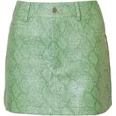 AMY LYNN AmyLynn Minirok van imitatieleer met slangenprint voor dames (Groen)
