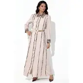 MSN Collection Leopardprint Maxi Shirt Dress