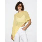 Bianco Dames Gebreide Cut-Out Strandcover-up