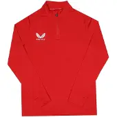 Castore Kinder/Kids Adapt Sweatshirt met Kwart Ritssluiting (Rood)