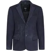 Infinity Leather Mannen Italiaanse marineblauwe leren blazerjas met leren blazerjack - Aarau