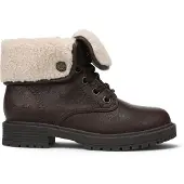Blowfish dames winterlaarzen met veters van bruin kunstleer - Andy-Cozy