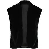 Smashed Lemon Faux fur gilet met opstaande kraag |