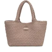 Diana & Co Firenze Schoudertas Gevlochten Donkergroen Polyester Dark Army Green UNICA 36x27x18 cm CHOCOLATE
