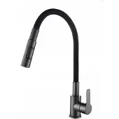 Gamma Flex 4000 Keukenkraan Gun Metal - Flexibele Uitloop