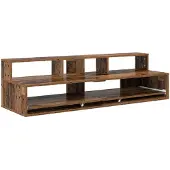 vidaXL studiobureau Eikenhout 130 x 42,5 x 36 cm Bewerkt hout