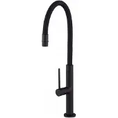 Gamma Flex SLIM Zwarte Keukenmengkraan met Flexibele Uitloop