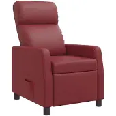 vidaXL Recliner Wijnrood Kunstleer