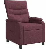 vidaXL Recliner Paars Stof