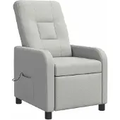 vidaXL Massage Relaxstoel Wolkgrijs Stof