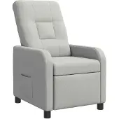 vidaXL Recliner Wolkgrijs Stof