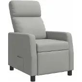vidaXL Recliner Wolkgrijs Stof