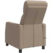 vidaXL Massage Relaxstoel Cappuccino Kunstleer