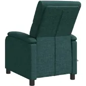 vidaXL Massage Relaxstoel Donkergroen Stof