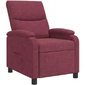 vidaXL Recliner Wijnrood Stof