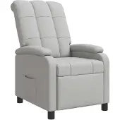vidaXL Recliner Wolkgrijs Stof