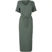 Vero Moda Dames Bubble V-hals Midi Jurk (Balsam Groen)