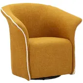 Mauro Ferretti Fauteuil Senape Siena Swivel Armchair 83,5×66×80 cm
