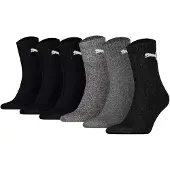 Puma Sportsokken grijs gemêleerd / zwart / zwart gemêleerd / wit