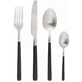 COSY&TRENDY Olivia Bestekset 16pcs Brushed-black