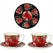 Livello 6 Porseleinen Kopjes met Schotels 250ml - Elegante Design