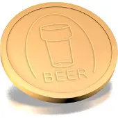 Combicraft Reliëfmunten bier beige - 250 stuks