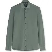 Olymp overhemd groen knitted