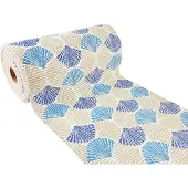 DecoMeister Antislip Badkamermat - Zachte Vloermat met Schelpenpatroon 65x400cm