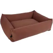 D&D Home Eden Hondenmand - Hondenbed met Rand - Waterafstotend & Wasbare Hoes - Small 70x60x20cm - Maroon