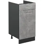 Vicco Keukenonderkast R-Line Beton/Antraciet 40 cm zonder werkblad, Model 61025